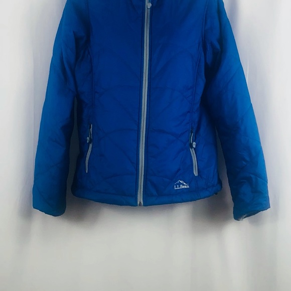 L.L.Bean quilted zip front jacket pockets XSP - Picture 7 of 16